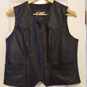 Leather Biker Vest